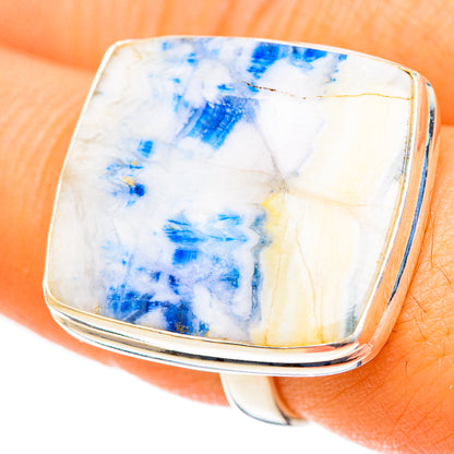 Blue Scheelite Rings handcrafted by Ana Silver Co - RING123535