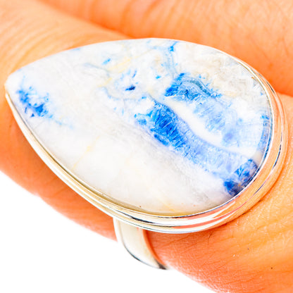 Blue Scheelite Rings handcrafted by Ana Silver Co - RING123536