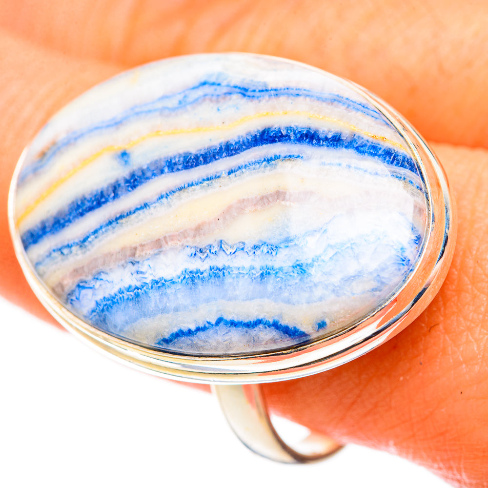 Blue Scheelite Rings handcrafted by Ana Silver Co - RING123537