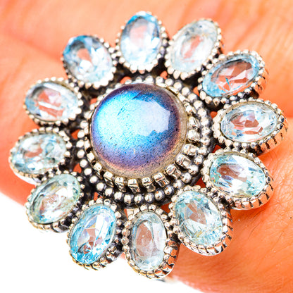 Labradorite Rings handcrafted by Ana Silver Co - RING123548