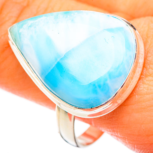 Larimar Rings handcrafted by Ana Silver Co - RING123551