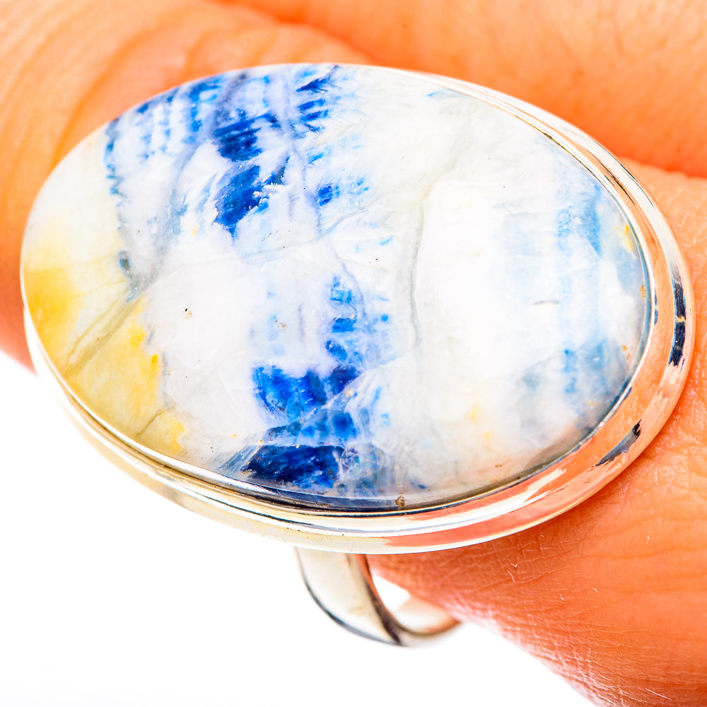 Blue Scheelite Rings handcrafted by Ana Silver Co - RING123582