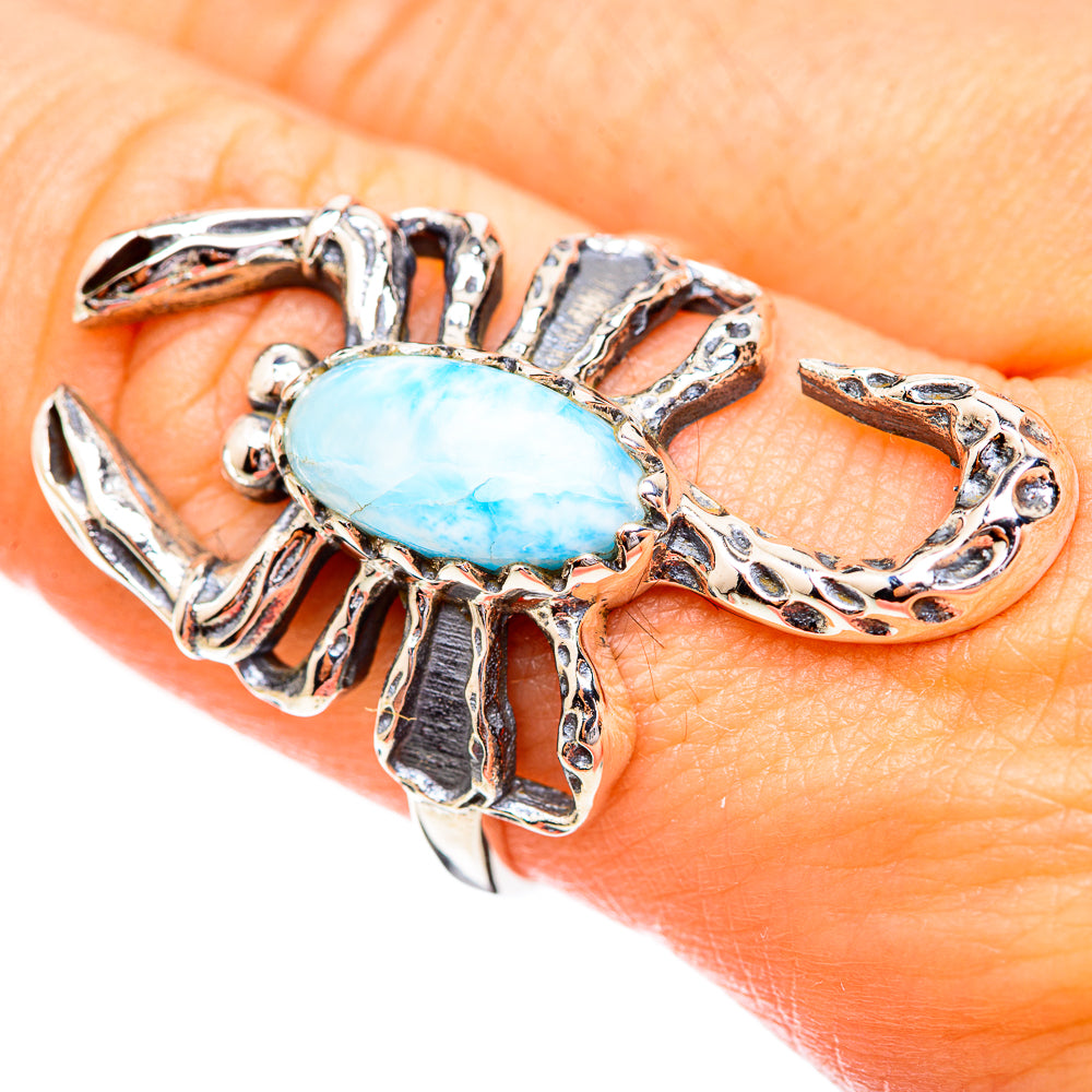 Larimar Rings handcrafted by Ana Silver Co - RING123584