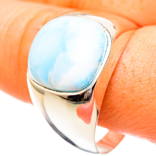 Larimar Rings handcrafted by Ana Silver Co - RING123588