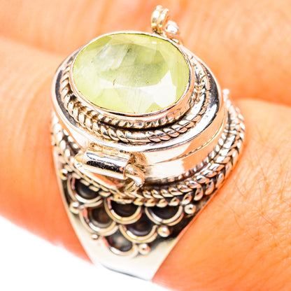 Prehnite Rings handcrafted by Ana Silver Co - RING123591