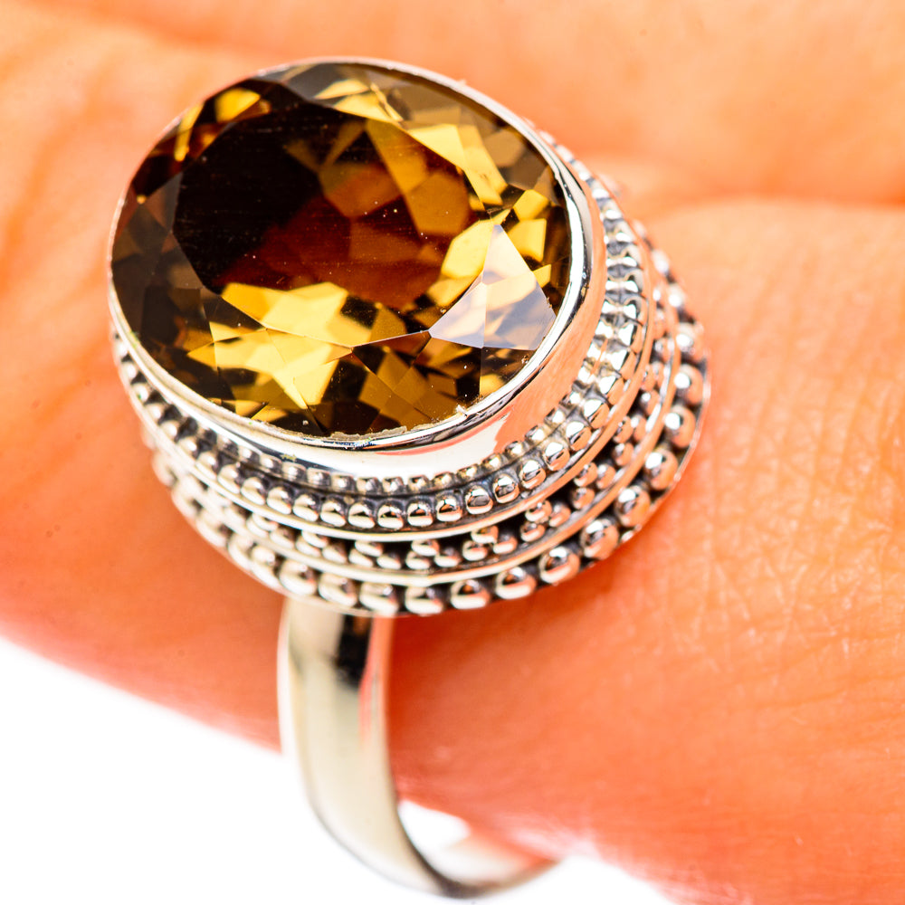 Smoky Quartz Rings handcrafted by Ana Silver Co - RING123593