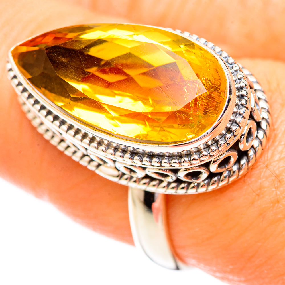 Citrine Rings handcrafted by Ana Silver Co - RING123595