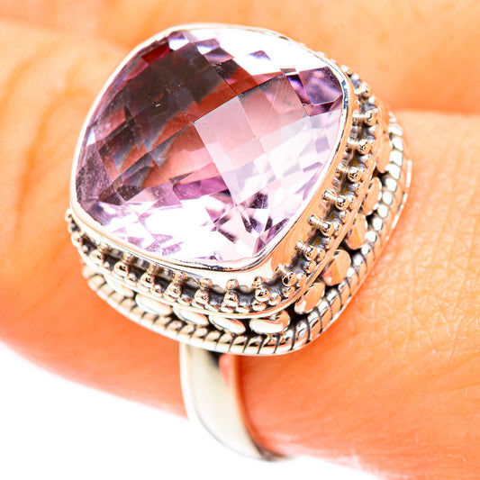 Pink Amethyst Rings handcrafted by Ana Silver Co - RING123600