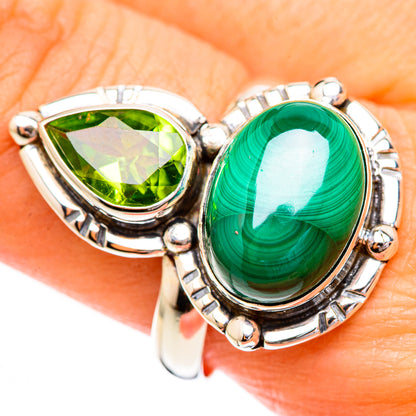 Malachite Rings handcrafted by Ana Silver Co - RING123615