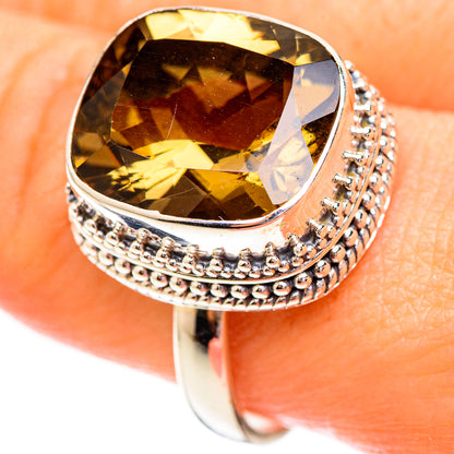 Smoky Quartz Rings handcrafted by Ana Silver Co - RING123617