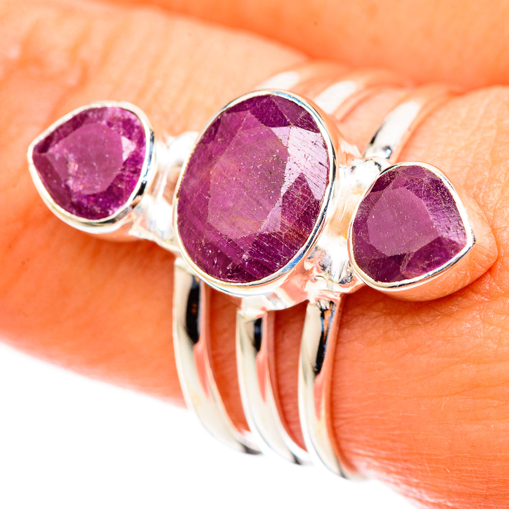 Ruby Rings handcrafted by Ana Silver Co - RING123618