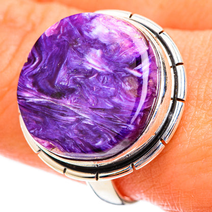 Charoite Rings handcrafted by Ana Silver Co - RING123621
