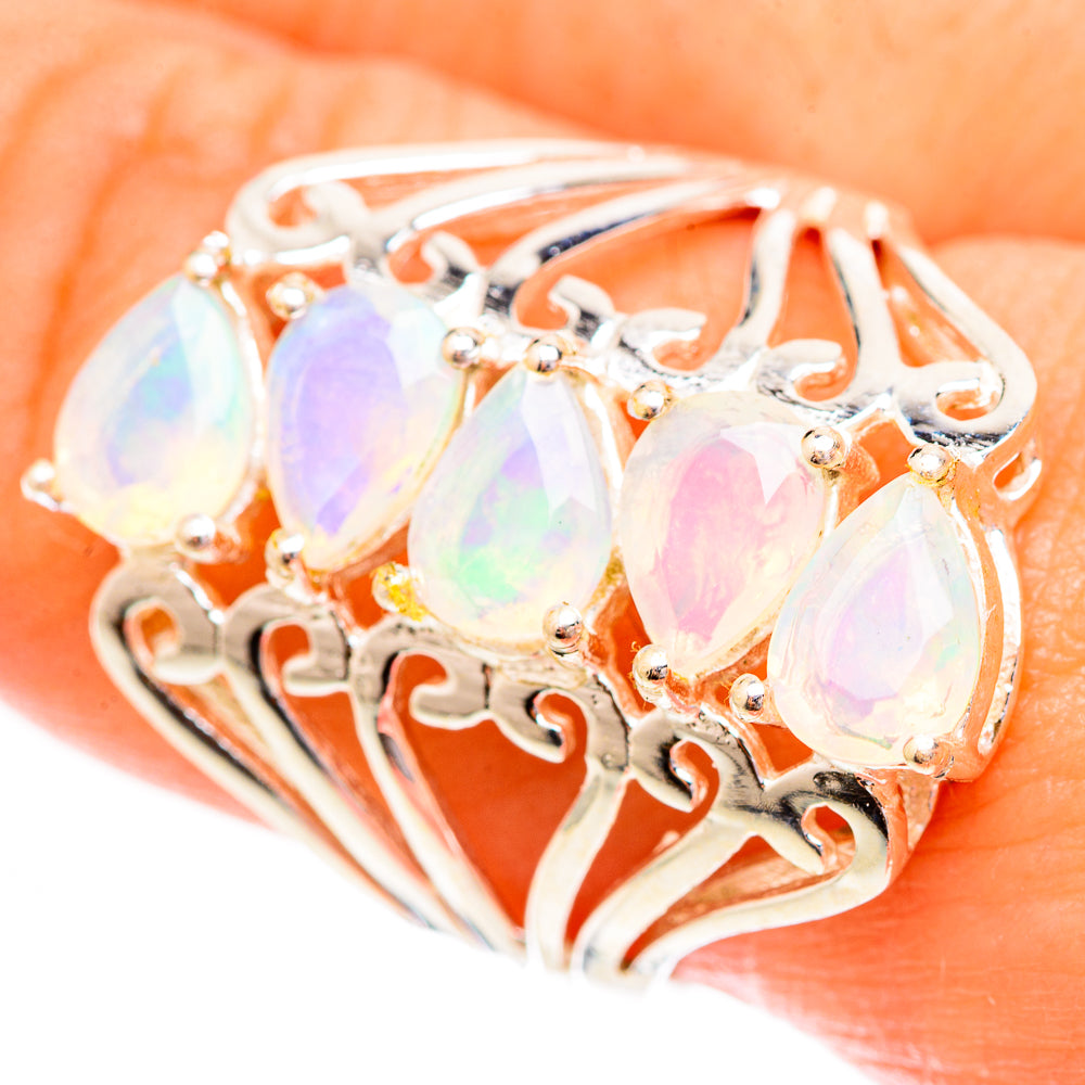Ethiopian Opal Rings handcrafted by Ana Silver Co - RING123625