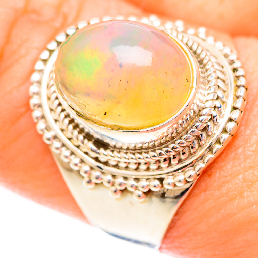 Ethiopian Opal Rings handcrafted by Ana Silver Co - RING123626