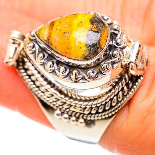 Bumble Bee Jasper Rings handcrafted by Ana Silver Co - RING123627