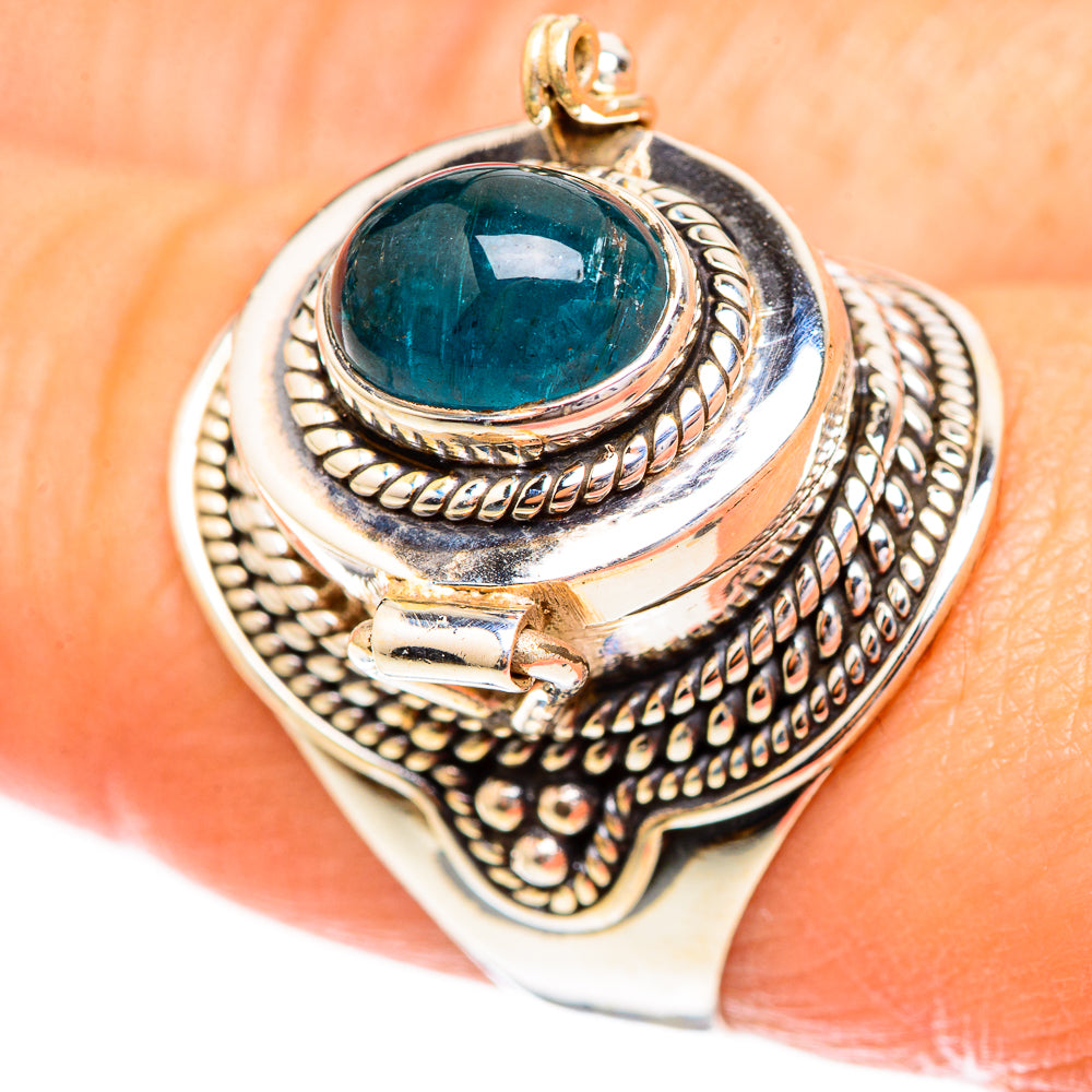 Blue Tourmaline Rings handcrafted by Ana Silver Co - RING123631