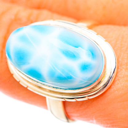 Larimar Rings handcrafted by Ana Silver Co - RING123632