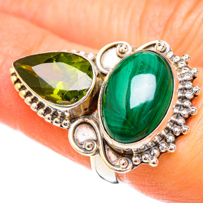 Malachite Rings handcrafted by Ana Silver Co - RING123635