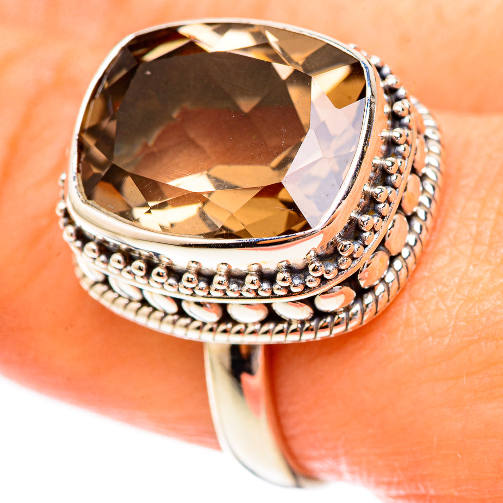 Smoky Quartz Rings handcrafted by Ana Silver Co - RING123637