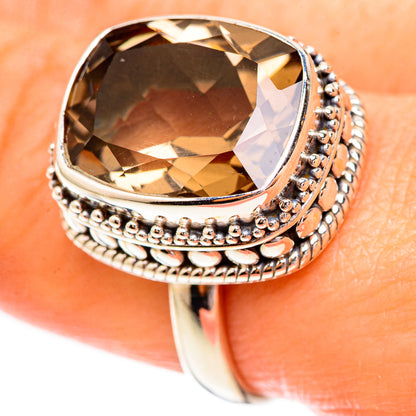 Smoky Quartz Rings handcrafted by Ana Silver Co - RING123637