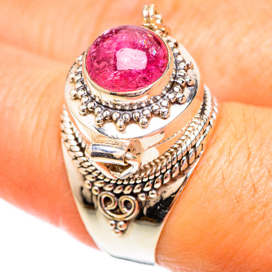 Pink Tourmaline Rings handcrafted by Ana Silver Co - RING123638