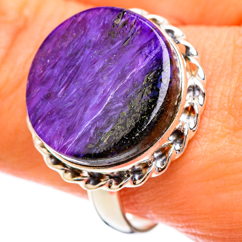 Charoite Rings handcrafted by Ana Silver Co - RING123640