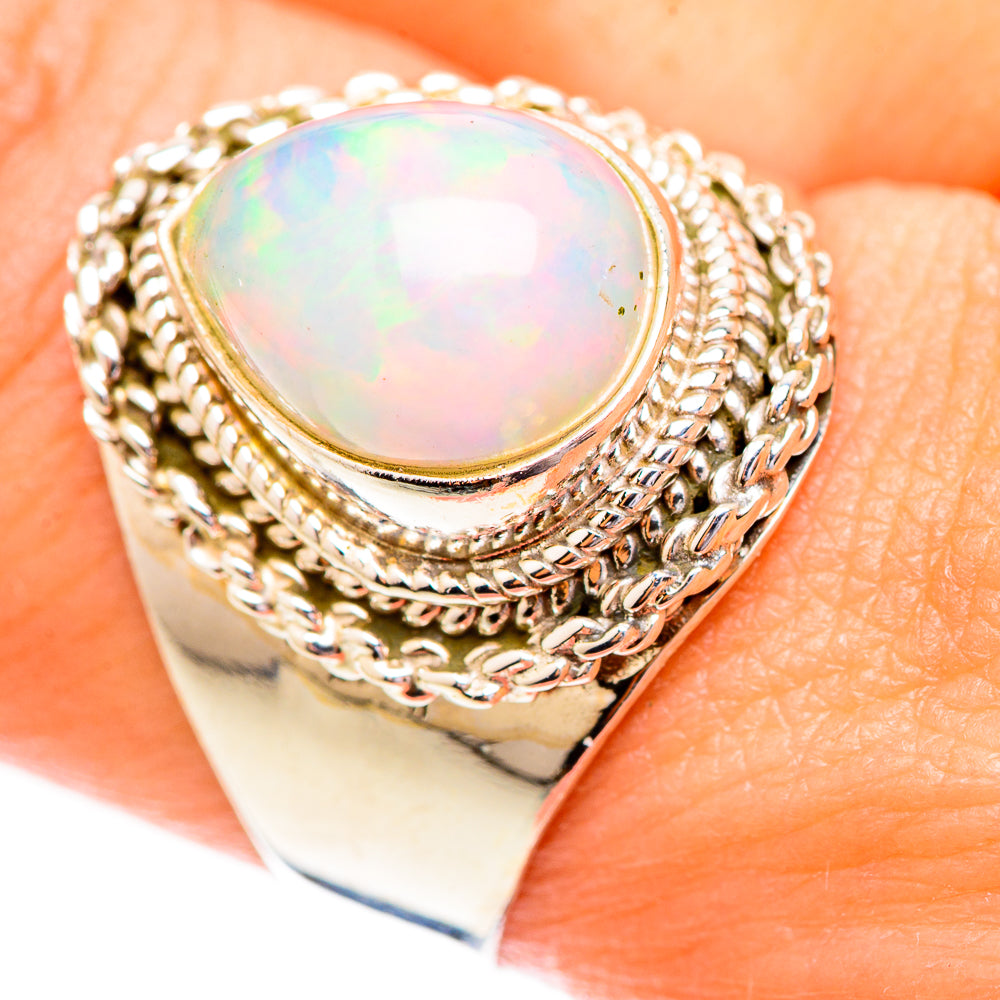 Ethiopian Opal Rings handcrafted by Ana Silver Co - RING123643