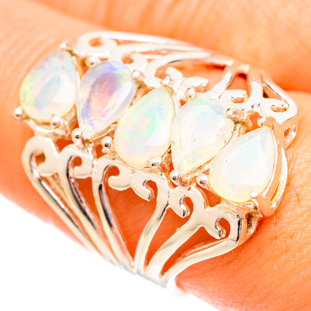 Ethiopian Opal Rings handcrafted by Ana Silver Co - RING123667