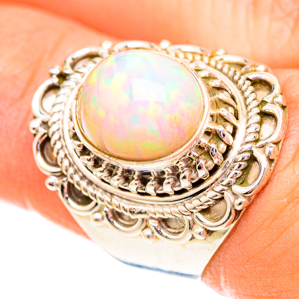 Ethiopian Opal Rings handcrafted by Ana Silver Co - RING123668