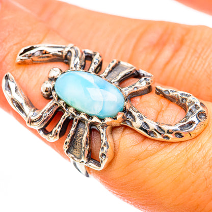 Larimar Rings handcrafted by Ana Silver Co - RING123688
