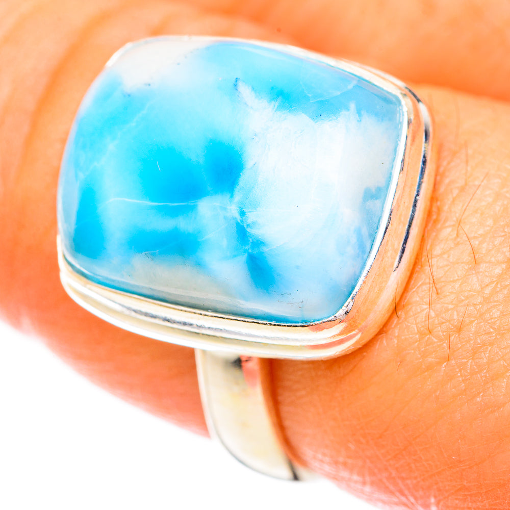 Larimar Rings handcrafted by Ana Silver Co - RING123691