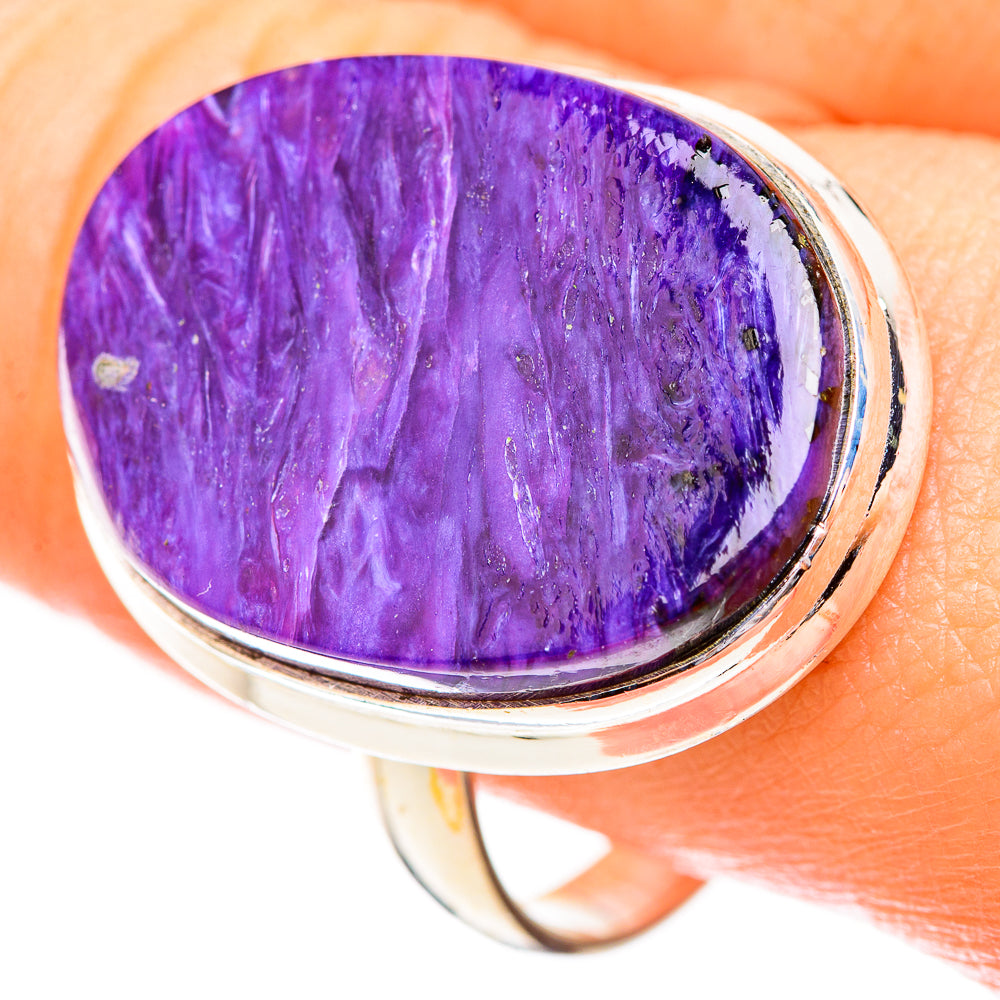 Charoite Rings handcrafted by Ana Silver Co - RING123697