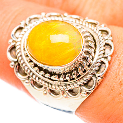 Ethiopian Opal Rings handcrafted by Ana Silver Co - RING123701