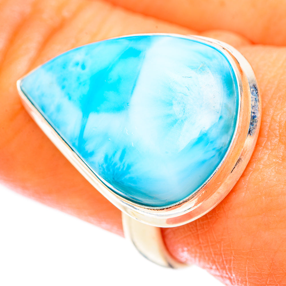 Larimar Rings handcrafted by Ana Silver Co - RING123704