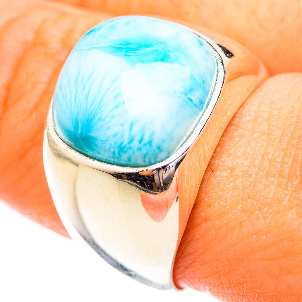 Larimar Rings handcrafted by Ana Silver Co - RING123705
