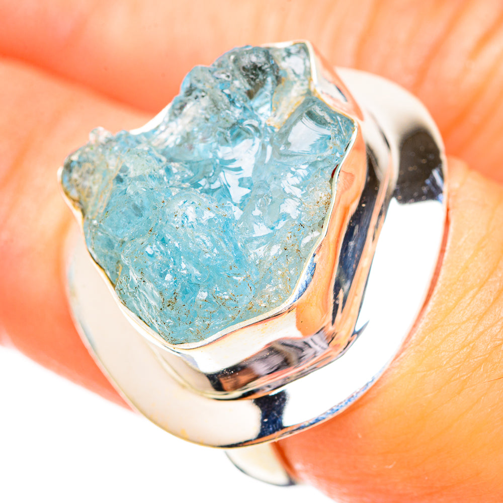 Aquamarine Rings handcrafted by Ana Silver Co - RING123708