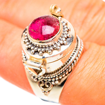 Pink Tourmaline Rings handcrafted by Ana Silver Co - RING123712