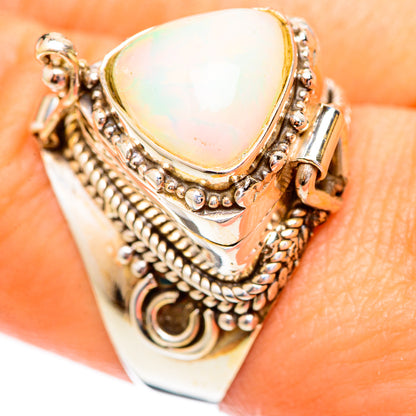 Ethiopian Opal Rings handcrafted by Ana Silver Co - RING123717