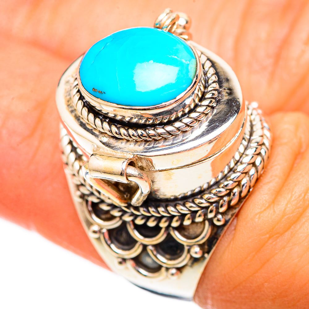 Sleeping Beauty Turquoise Rings handcrafted by Ana Silver Co - RING123718