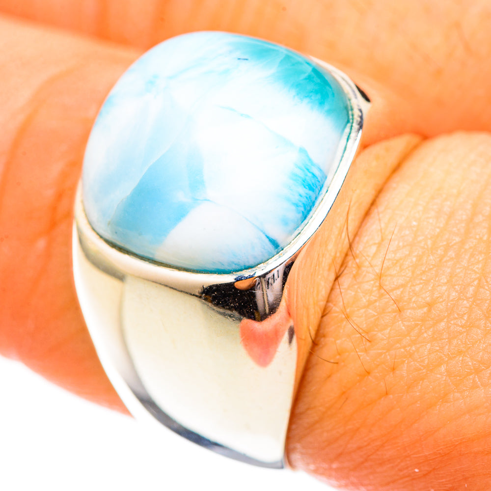 Larimar Rings handcrafted by Ana Silver Co - RING123723