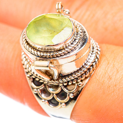 Prehnite Rings handcrafted by Ana Silver Co - RING123725