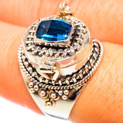 Swiss Blue Topaz Rings handcrafted by Ana Silver Co - RING123733
