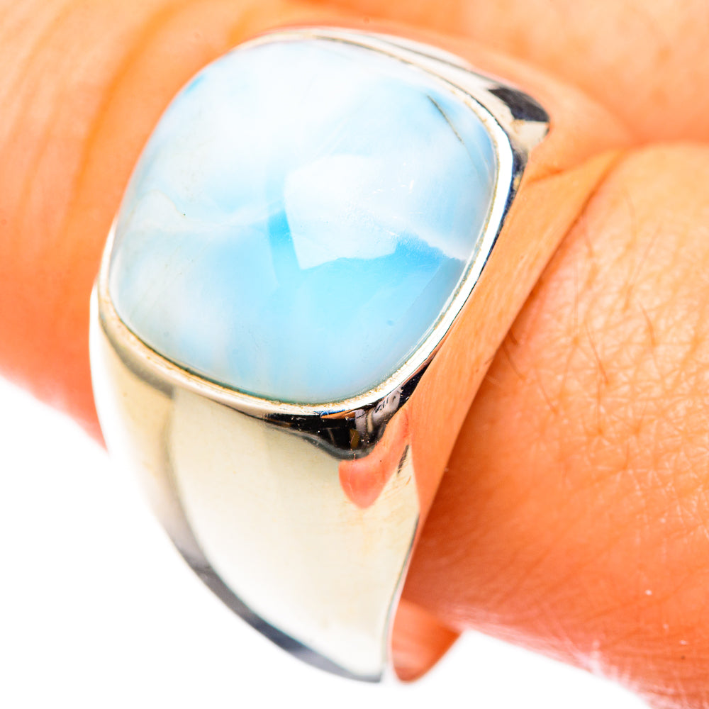 Larimar Rings handcrafted by Ana Silver Co - RING123735