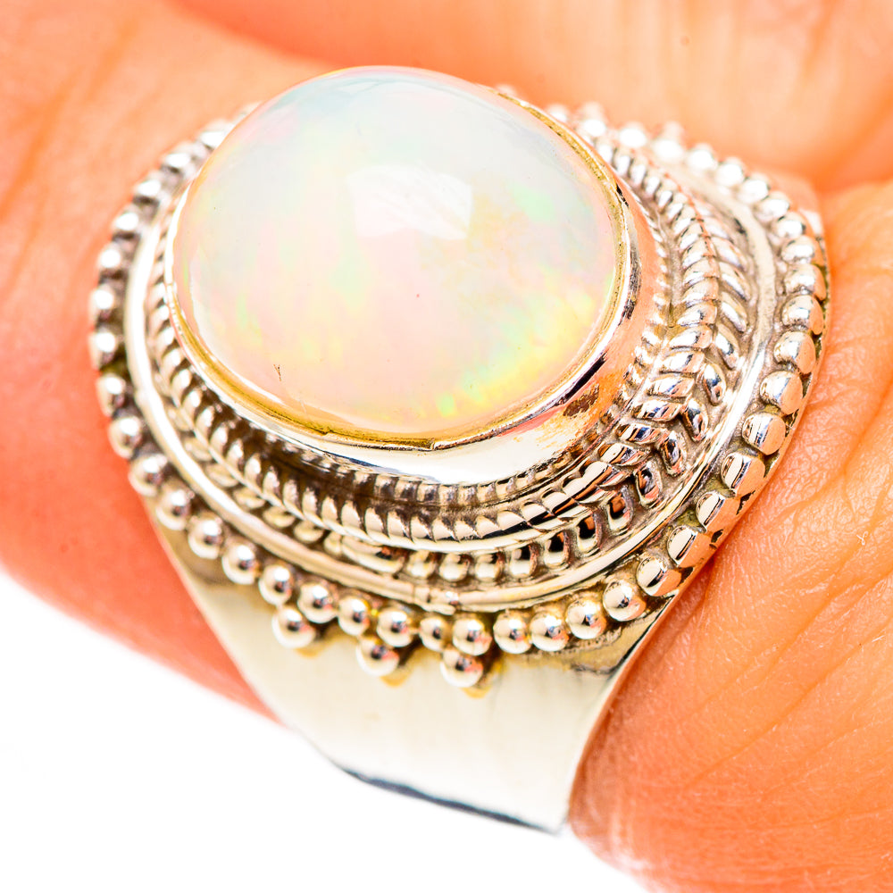 Ethiopian Opal Rings handcrafted by Ana Silver Co - RING123741