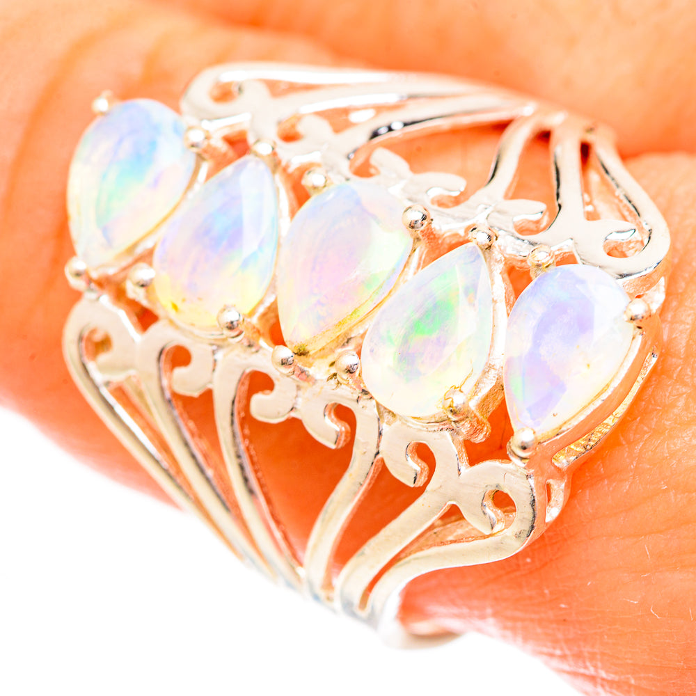 Ethiopian Opal Rings handcrafted by Ana Silver Co - RING123765