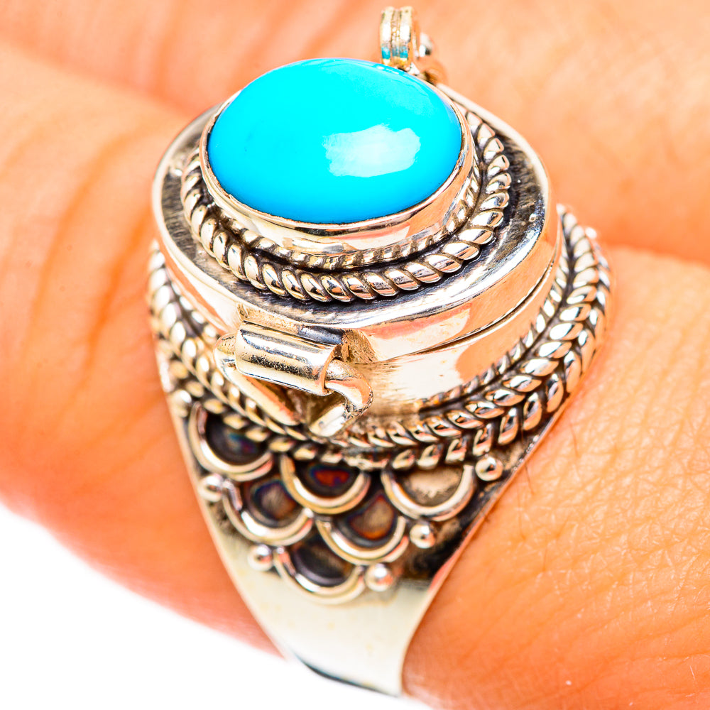 Sleeping Beauty Turquoise Rings handcrafted by Ana Silver Co - RING123766