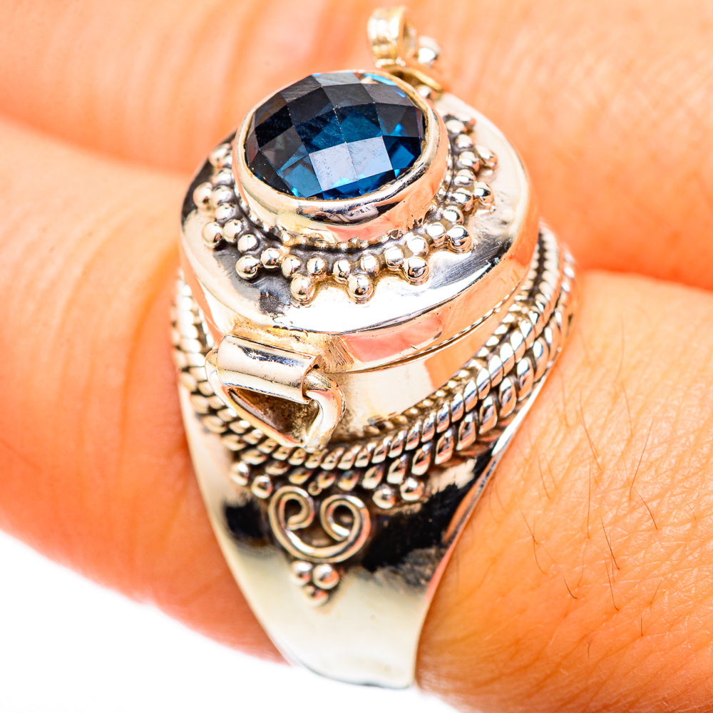Swiss Blue Topaz Rings handcrafted by Ana Silver Co - RING123767