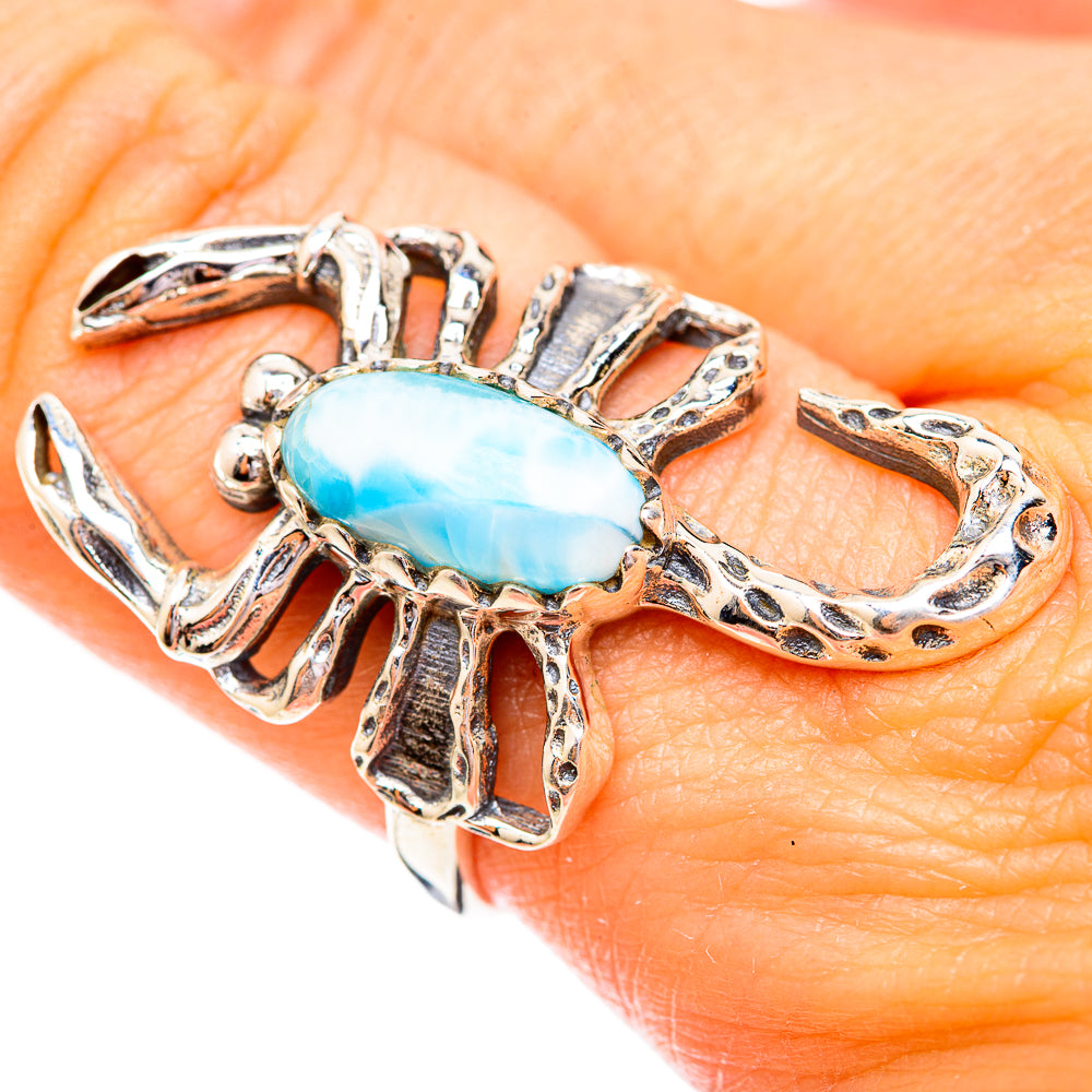 Larimar Rings handcrafted by Ana Silver Co - RING123769