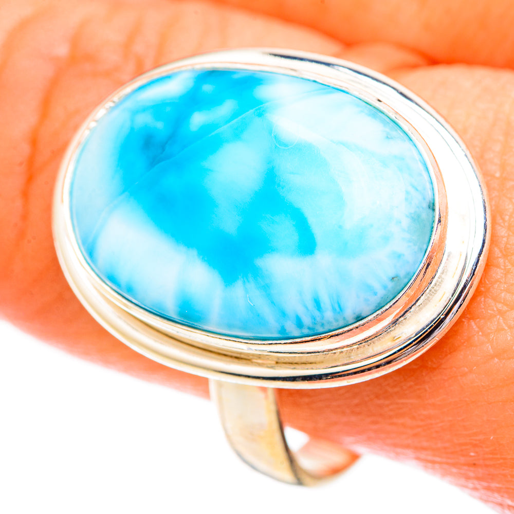 Larimar Rings handcrafted by Ana Silver Co - RING123778