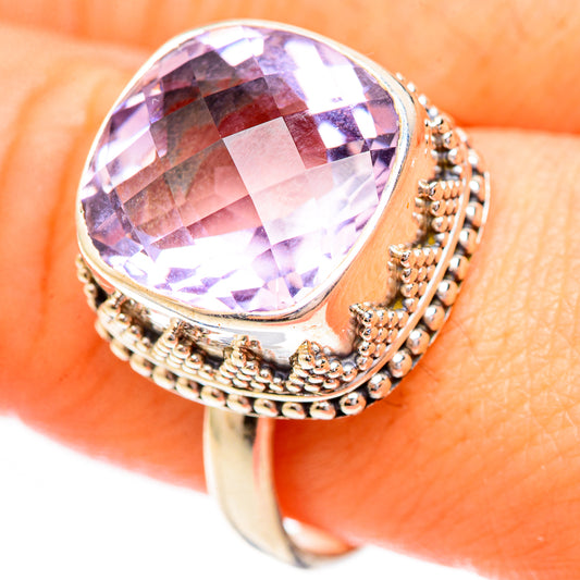 Pink Amethyst Rings handcrafted by Ana Silver Co - RING123783